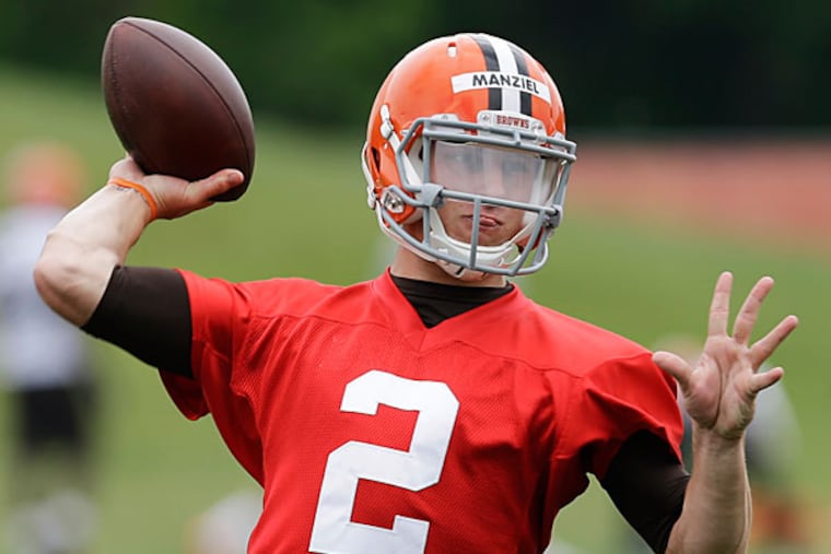 Browns quarterback Johnny Manziel. (Mark Duncan/AP)