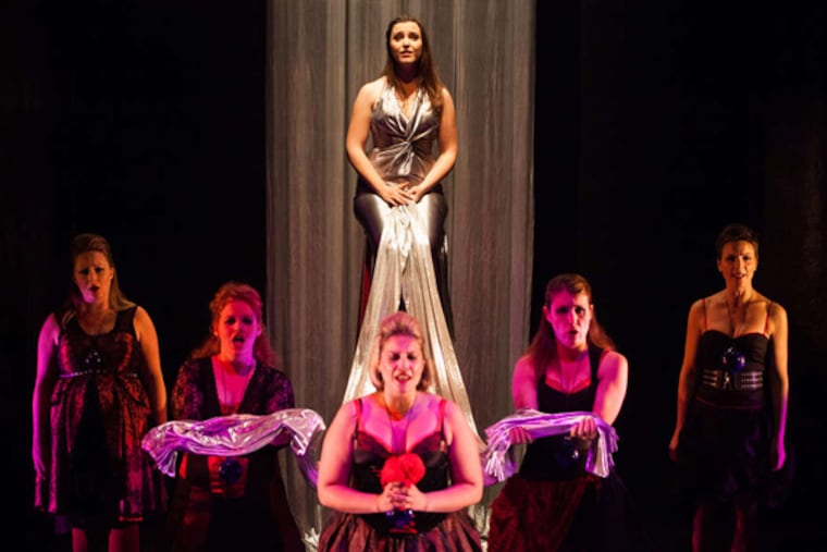 Portraying a bride and her attendants the night before the wedding, the six singers blend seamlessly, mostly without accompaniment. (Dominic Mercier)