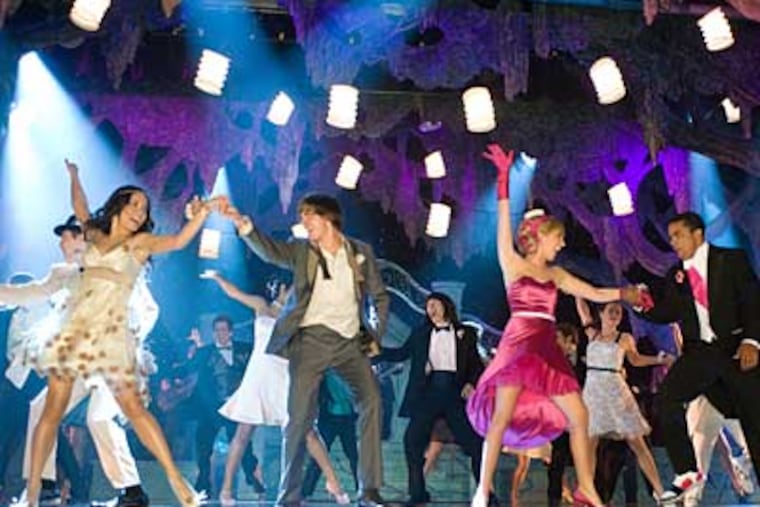 A dynamic dance sequence from “High School Musical 3: Senior Year” with (from left) Vanessa Anne Hudgens, Zac Efron, Ashley Tisdale and Jason Williams.