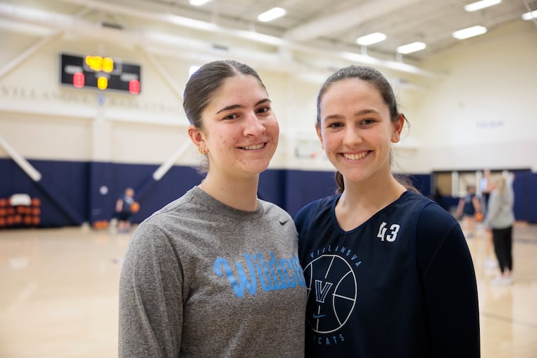 Villanova seniors Maggie Grant (left) and Annie Welde may not get much playing time, but they're invaluable to the program.