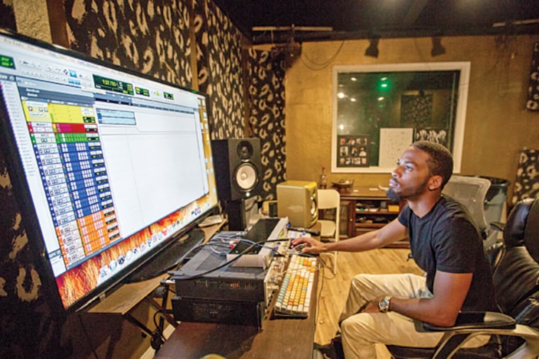 Up-and-coming rapper Armani White, 20, at P & D Studios in Philadelphia. (Photo: Colin Kerrigan / Philly.com