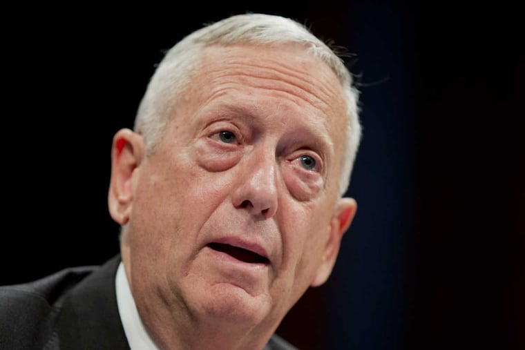 Gen. James Mattis testifies before a House Permanent Select Committee on Intelligence hearing on Sept. 18, 2014.