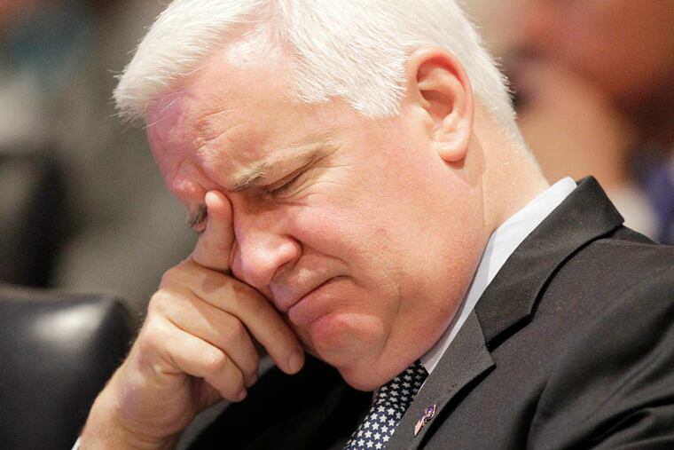 Gov. Corbett may have been a little too enthusiastic about the fracking industry.