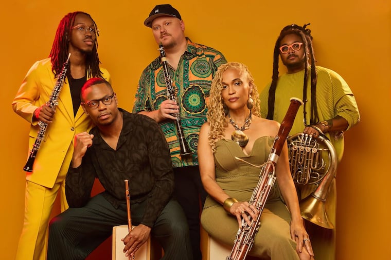 Imani Winds, the woodwind quintet, will play at the American Philosophical Society on April 7.