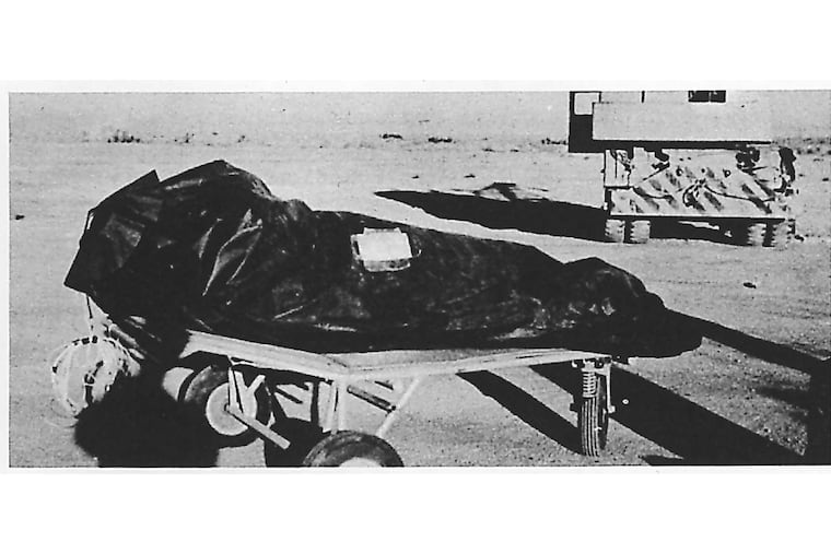FILE - This photo is from the US Air Force's "The Roswell Report," released June 24, 1997, which discusses the alleged UFO incident in Roswell, N.M., in 1947.