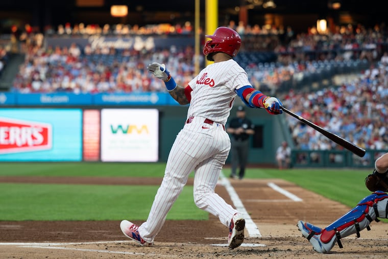 Edmundo Sosa hit a three-run home run in the second inning and finished 2-for-4 against the Cubs on Tuesday.