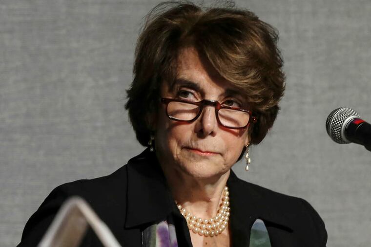 4 Democrats vying for 13th Congressional District will appear in a debate. Marjorie Margolies during the debate at the Penn State Abington Campus, Monday, April 7, 2014. ( Steven M. Falk / Staff Photographer )