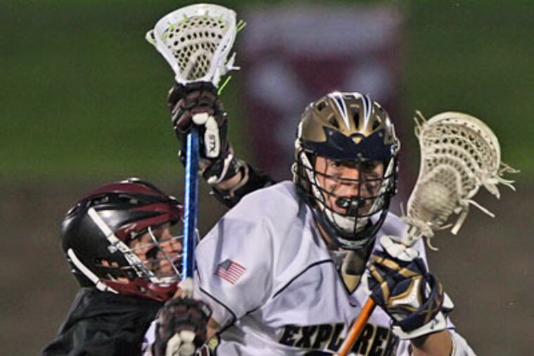 La Salle's John Bogorowski (10) and teammates will take on Conestoga today in Hershey for the first ever PIAA state title. (Michael Bryant / Staff Photographer)