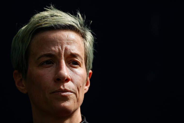 U.S. women's national team forward Megan Rapinoe spoke about Roe v. Wade on Friday.