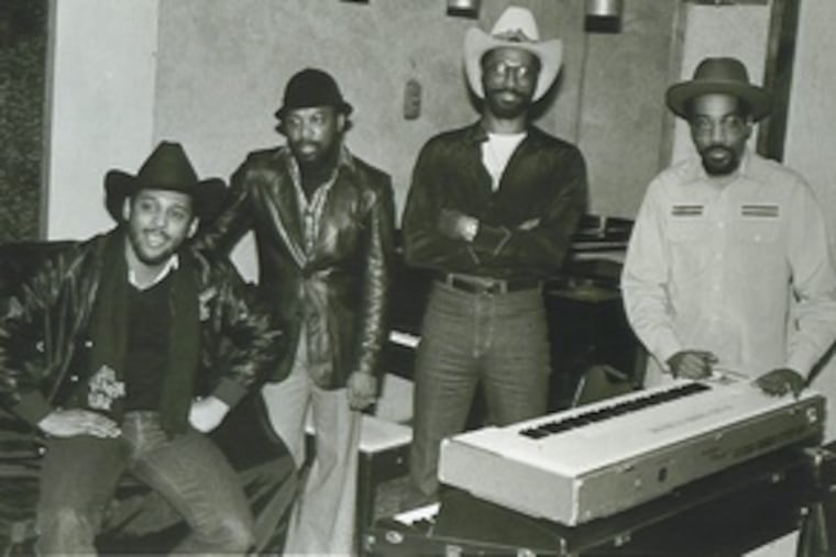 In the Sound of Philadelphia days, (from left) John McFadden of McFadden & Whitehead, Leon Huff, Teddy Pendergrass, and Kenny Gamble. Pendergrass says his music career is now "on hold." "I don't need to make a record just to make a record. There are other things I have passion for."