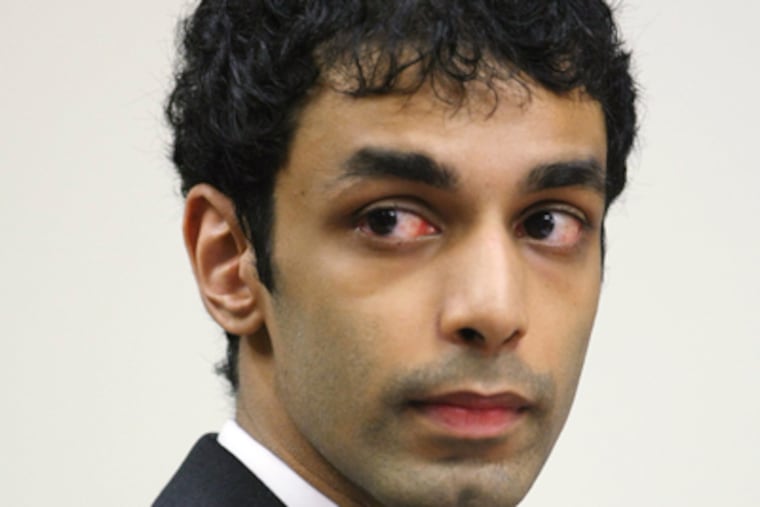 Former Rutgers student Dharun Ravi was sentenced in webcam spying on his roommate, who committed suicide. (MARK R. SULLIVAN / Associated Press)