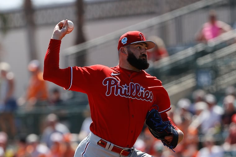 McKinley Moore, a 6-foot-6 reliever, was touching 99 mph on the spring training radar gun.