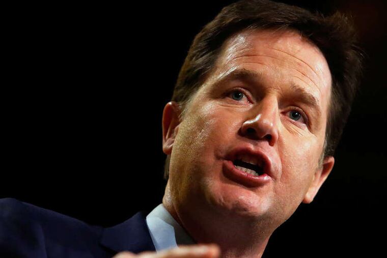 Nick Clegg, deputy prime minister, calls for a thorough police investigation.