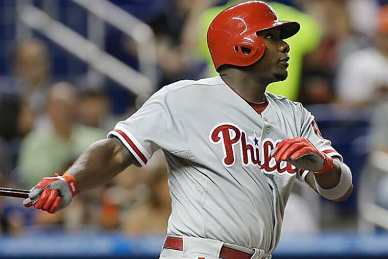 Philadelphia Phillies first baseman Ryan Howard. (AP Photo/J Pat Carter)