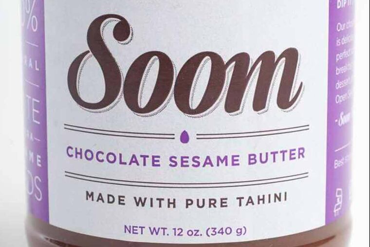 Soom chocolate sesame butter photographed in the studio, ( DAVID M WARREN / Staff Photographer )