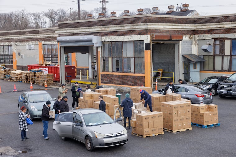 Share Food Program in North Philadelphia distributes food boxes to more than 7,000 people in the region. The federal program that funds these efforts could be eliminated under President Donald Trump's budget proposal.