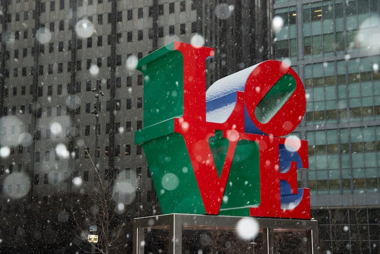 Photo of LOVE Park in Philadelphia earlier this month.