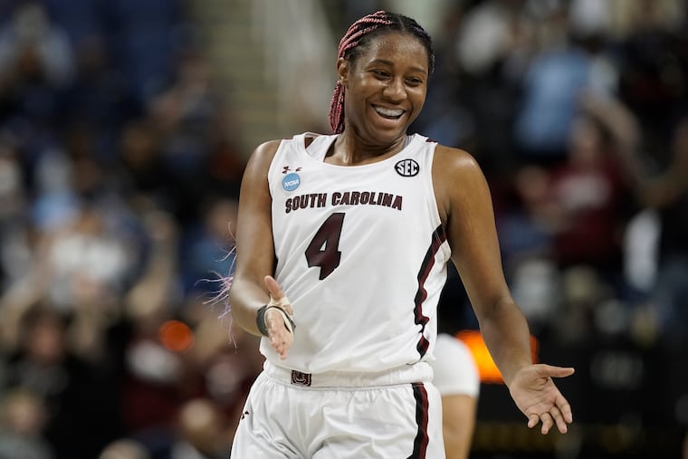 South Carolina forward Aliyah Boston starred in the win over North Carolina.