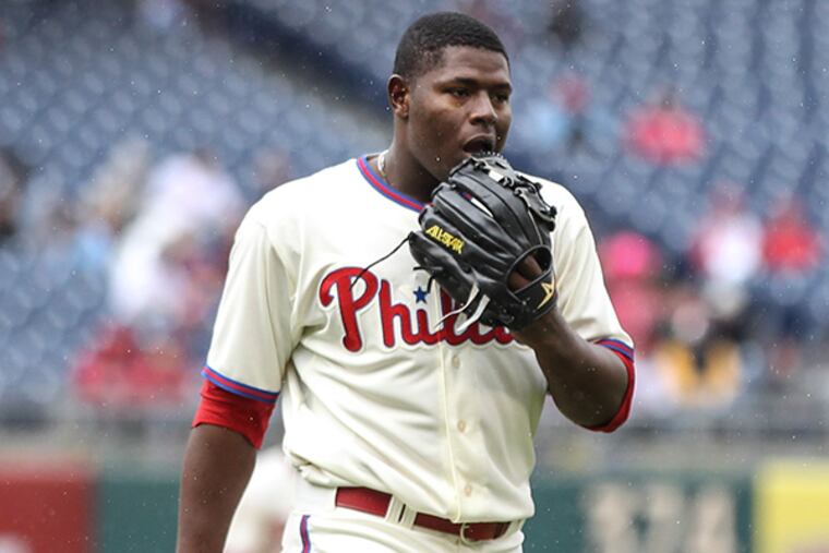 Phillies pitcher Hector Neris. (Steven M. Falk/Staff Photographer)