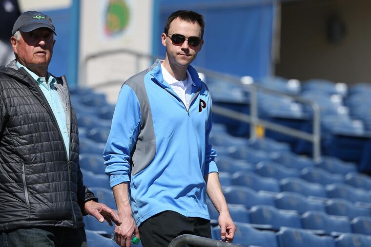 Hall of Fame general manager Pat Gillick, left, could have cautioned Phillies GM Matt Klentak about the consequences of having a bad bullpen.