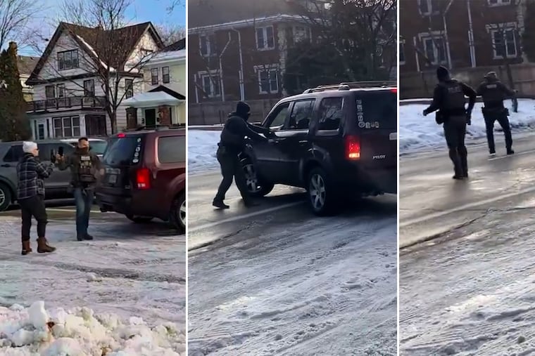 The SUV did move toward the ICE agent as he stood in front of it. But the agent was able to move out of the way and fire at least two of three shots from the side of the vehicle as it veered past him, according to the analysis.