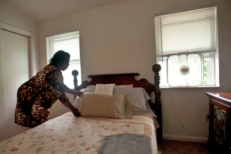 A client of Your Way Home in an apartment found by the agency. (Ron Tarver / Staff Photographer)