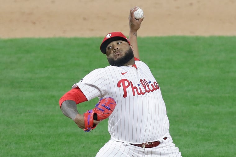 Relief pitcher Jose Alvarado is one of three Phillies players who entered MLB's COVID-19 protocols on Monday.