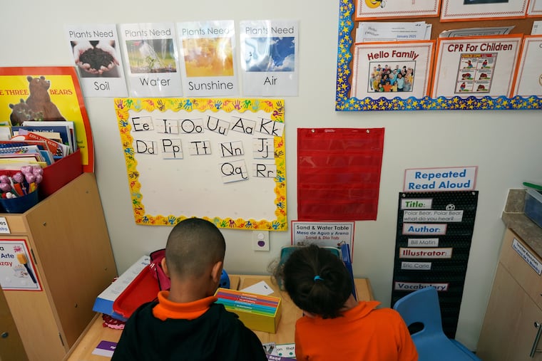 Students help put away supplies at the end of a reading and writing lesson at the Head Start program run by Easterseals, an organization that gets about a third of its funding from the federal government, Wednesday, Jan. 29, 2025, in Miami. The Trump administration is planning a major overhaul of Head Start.