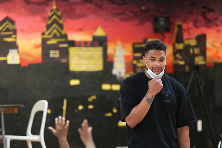 U.S. national team goalkeeper Zack Steffen answers questions during an appearance at the R.W. Brown Boys & Girls Club in North Philadelphia on Wednesday.