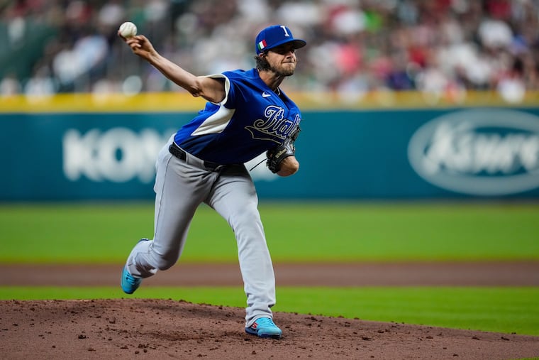 The Phillies' Aaron Nola pitched five shutout innings for Italy in its 9-1 victory over Mexico on Wednesday in the World Baseball Classic.