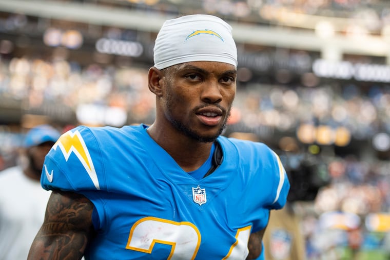 Philly native Nasir Adderley was a second-round pick of the Chargers out of Delaware in 2019.