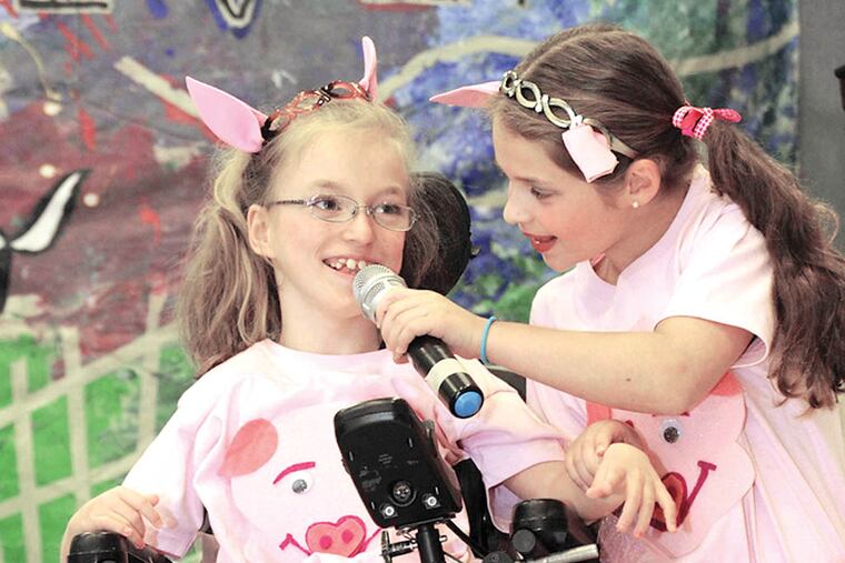 Kristin Stauffer (HMS) and Lily Seldin (GFS) / “On the Other Side of the Fence” done in July and featuring kids from HMS School for Children with Cerebral Palsy (HMS) and Germantown Friends School (GFS).
PHILADELPHIA FILM SOCIETY PREMIERES “ON THE OTHER SIDE OF THE FENCE” Produced and Directed by Henry Nevison The Documentary about a Musical that Changed Thousands of Lives Performed by Two Philadelphia Schools for 30 Years!