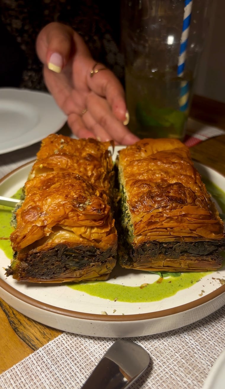 The spanakopita at Stina.