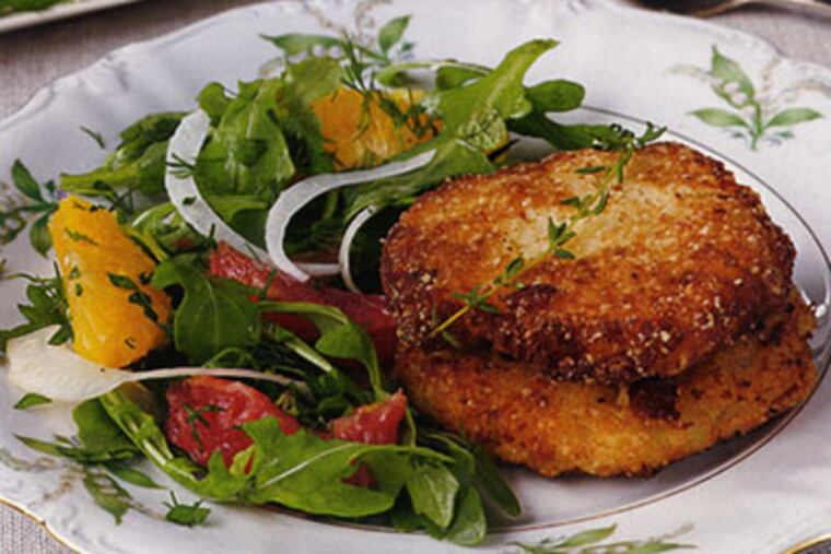 In the French style: Brandade Potato Latkes.