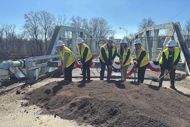 Montgomery County and Pottstown officials break ground on the Keim Street Bridge replacement, 15 years after the original bridge was closed.