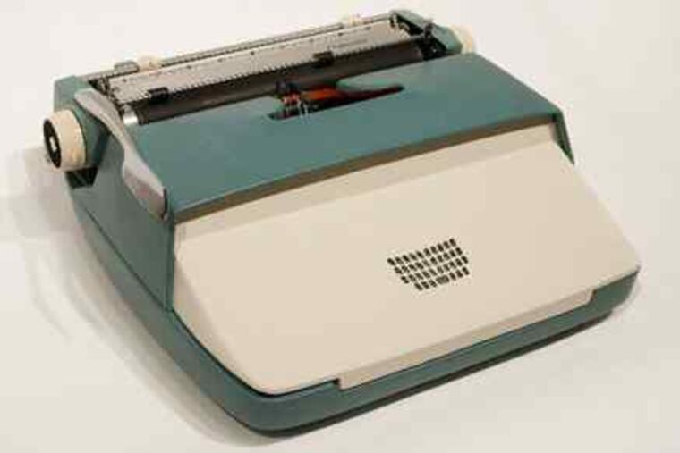 Steven and Billy Blaise Dufala's "Typewriter" weds a Smith-Corona suitcase typewriter with a BlackBerry keypad.