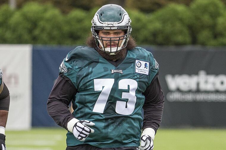 Eagles offensive lineman Isaac Seumalo.