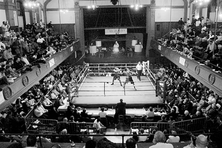A Friday-night matchup in the Blue Horizon in 2004. Boxing matches could return to North Broad Street with the planned renovation.
