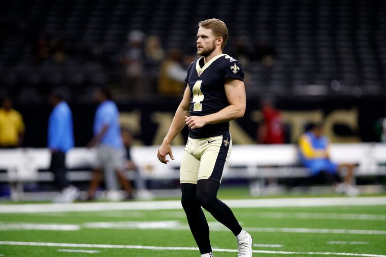 Punter Blake Gillikin worked out for the Eagles on Thursday.