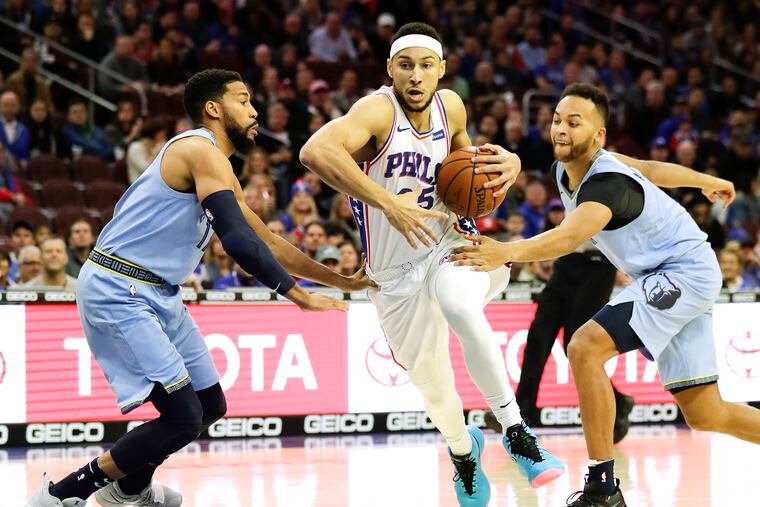 Sixers guard Ben Simmons has come out aggressively for games again this season.