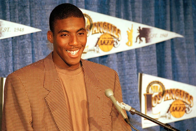 The Lakers selected former Temple star Eddie Jones in the first round of the 1994 NBA Draft.