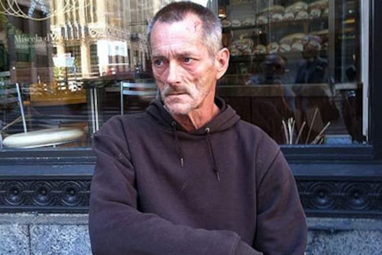 Don Davis, at City Hall Coffee House. (Stu Bykofsky / Staff)