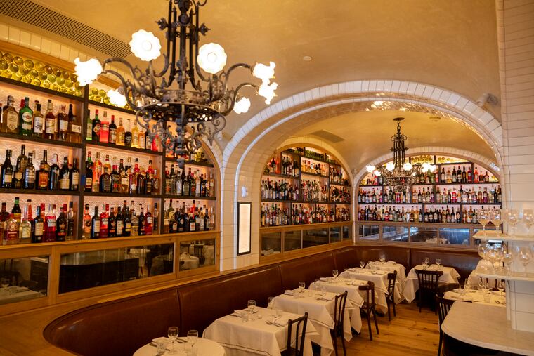 Some of the first-floor dining area at Borromini.