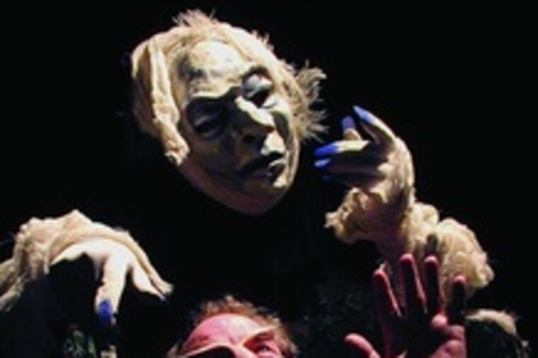 A scene from Mum Puppet- theatre's "A Christmas Carol."