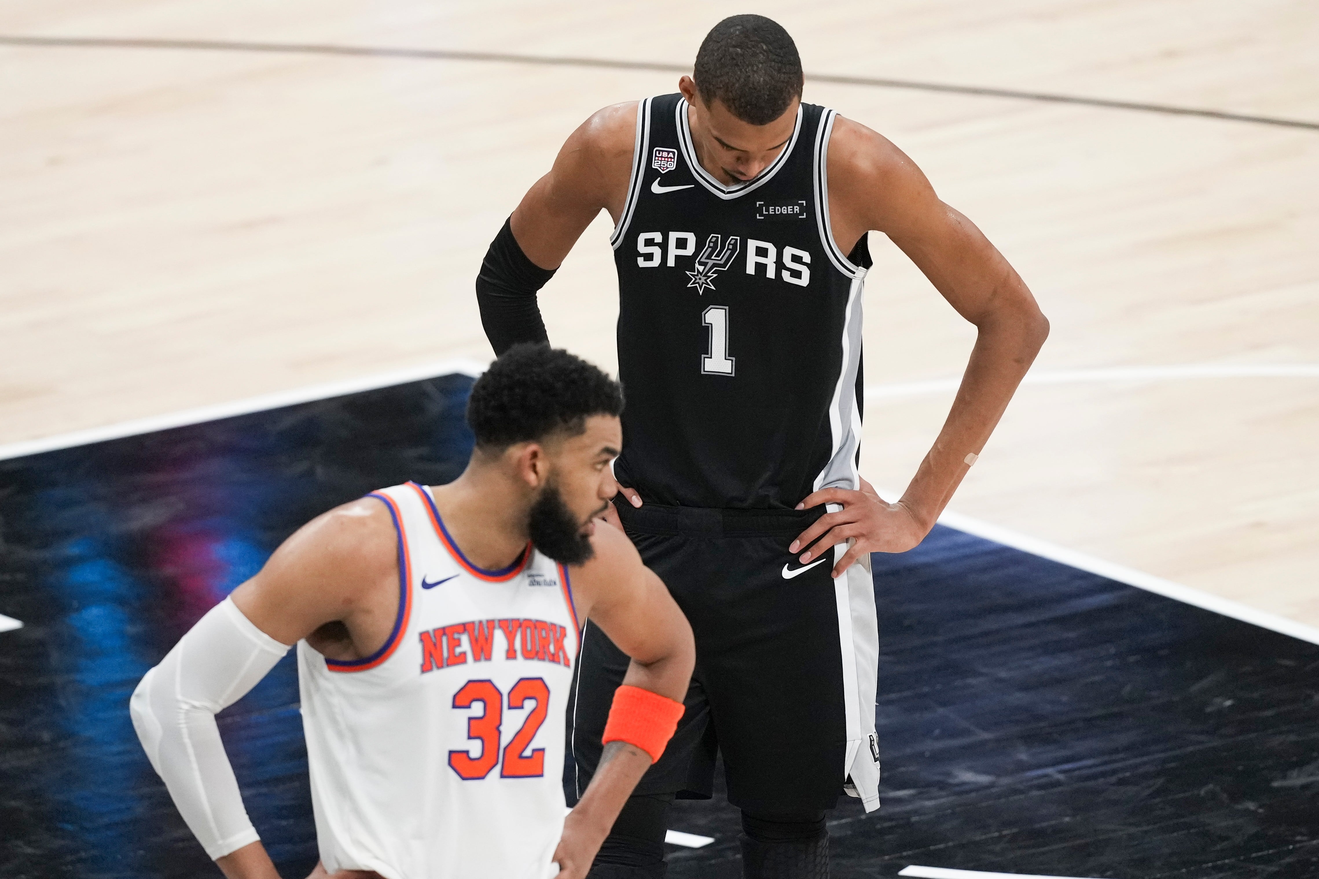 Wembanyama scores 26 but struggles from field in NBA Finals debut as Spurs fall to Knicks in Game 1