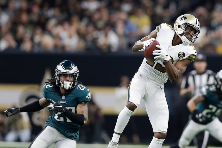 Wide receiver Michael Thomas set the Saints single-season record for receiving yards with 1,405.