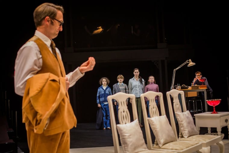The cast of “Fun Home,” through June 17 at the Arden Theatre Company.