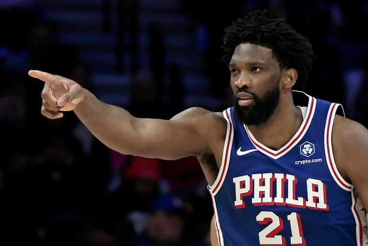 Sixers center Joel Embiid had played in six straight games before sitting out Sunday in Toronto.
