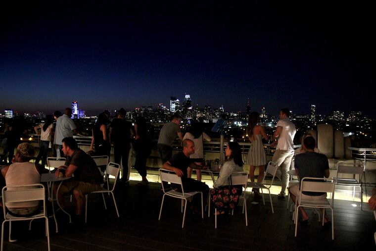 The view of Center City from Bok Bar, eight stories above South Philly, in a 2019 photo.