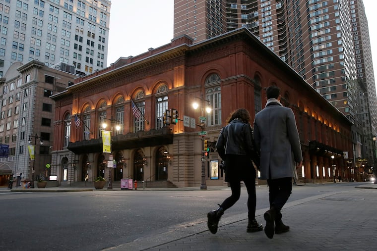 The Academy of Music, April 4, 2020. Ushers at the Kimmel Center, the Academy of Music, and Miller Theater have struck a tentative deal on a new labor contract.